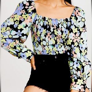 Free People Ariana Printed Crop